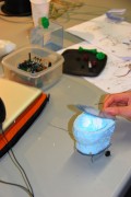 Robot Toilet, kinectic object by Pengyu Huang