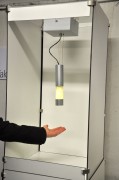 timid, touchless interactive lamp by Tanja Steinebach and Erik Wedeward